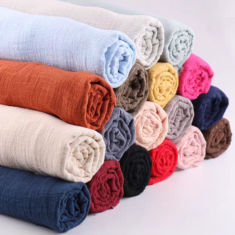 Summer Clothing Wholesale - Wholesale Slub Crinkle Cotton Linen Fabric