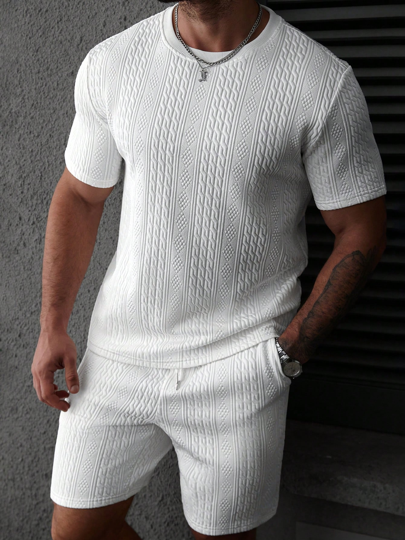 Summer Outdoor Clothing - Casual men's polo shirt set, soft