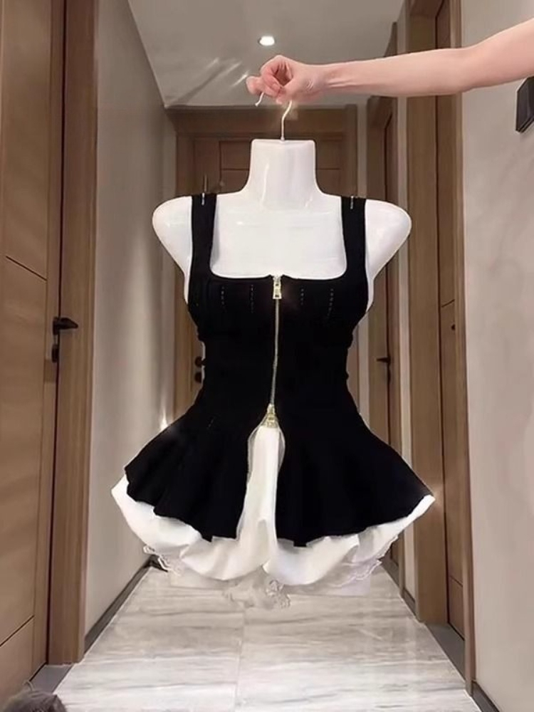 Summer Alt Clothing - Summer Gothic Hot Girl Slim Slip