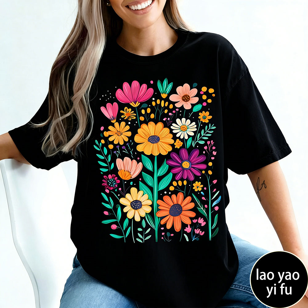Boho Summer Floral Women TShir - Summer Clothing Vibes avis et prix