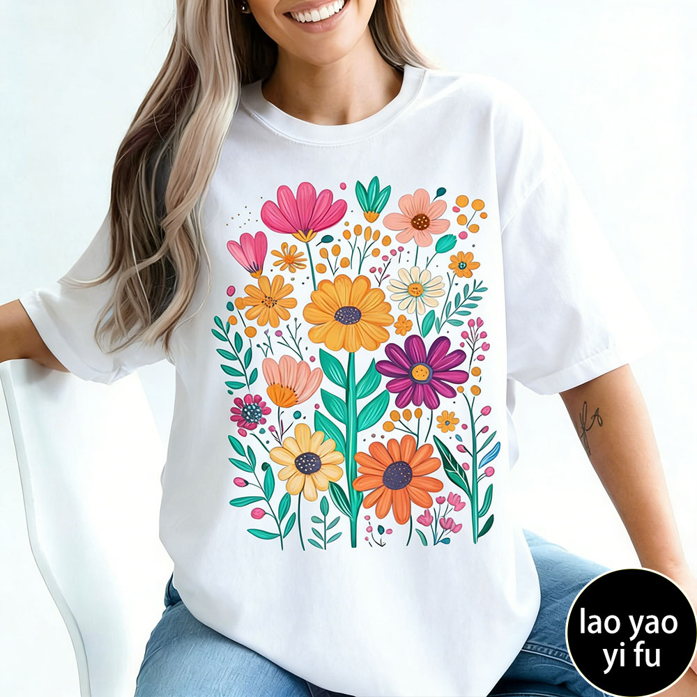 Boho Summer Floral Women TShir - Summer Clothing Vibes avis et prix