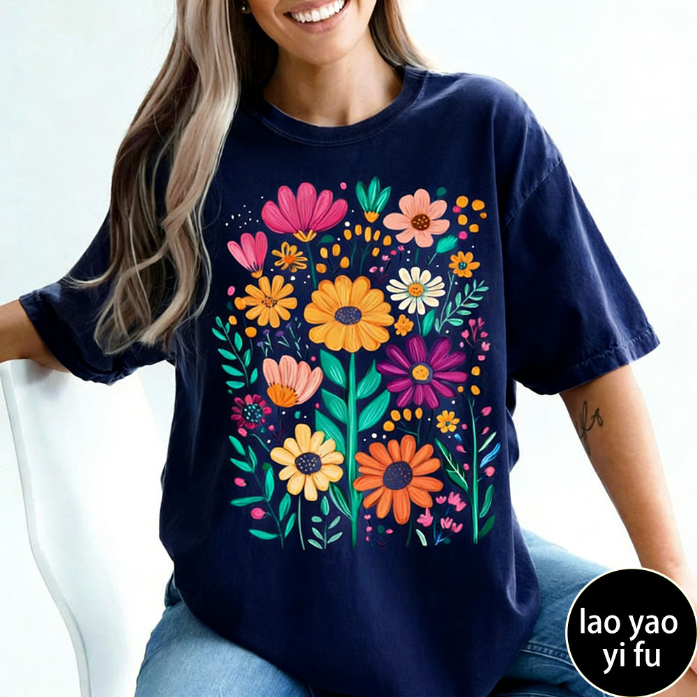 Boho Summer Floral Women TShir - Summer Clothing Vibes avis et prix