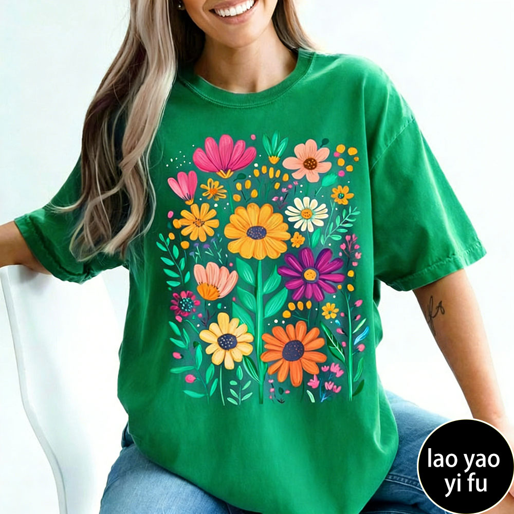 Boho Summer Floral Women TShir - Summer Clothing Vibes avis et prix