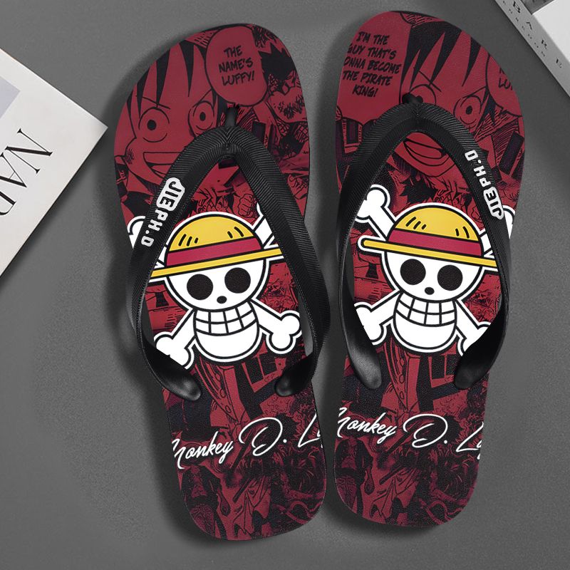 New One Piece anime flip-flops - Summer Clothing Wholesale avis et prix