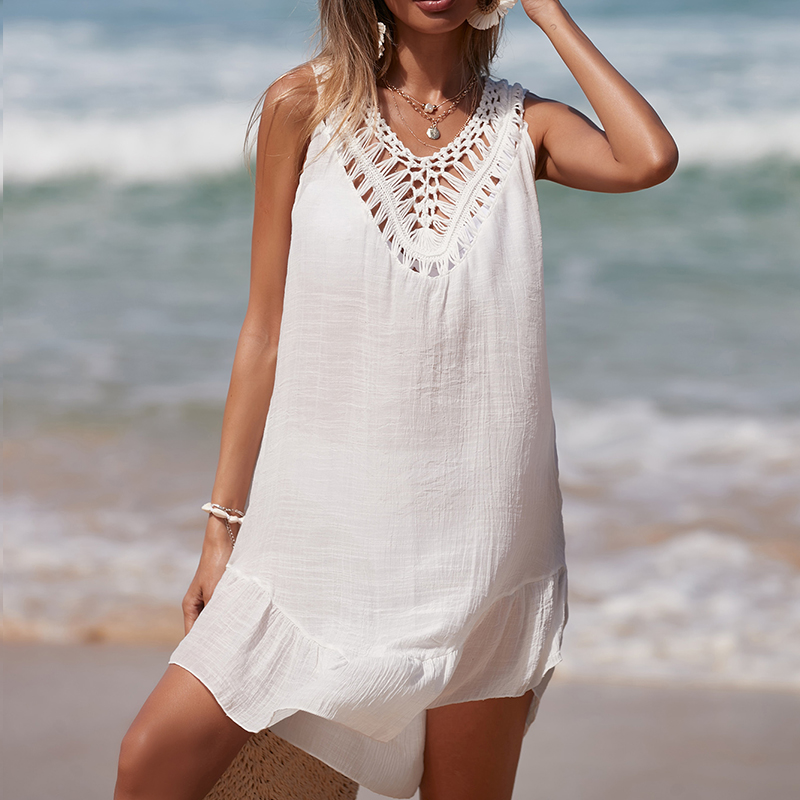 Women V-Neck Backless Hollow O - Summer Clothing Colors avis et prix