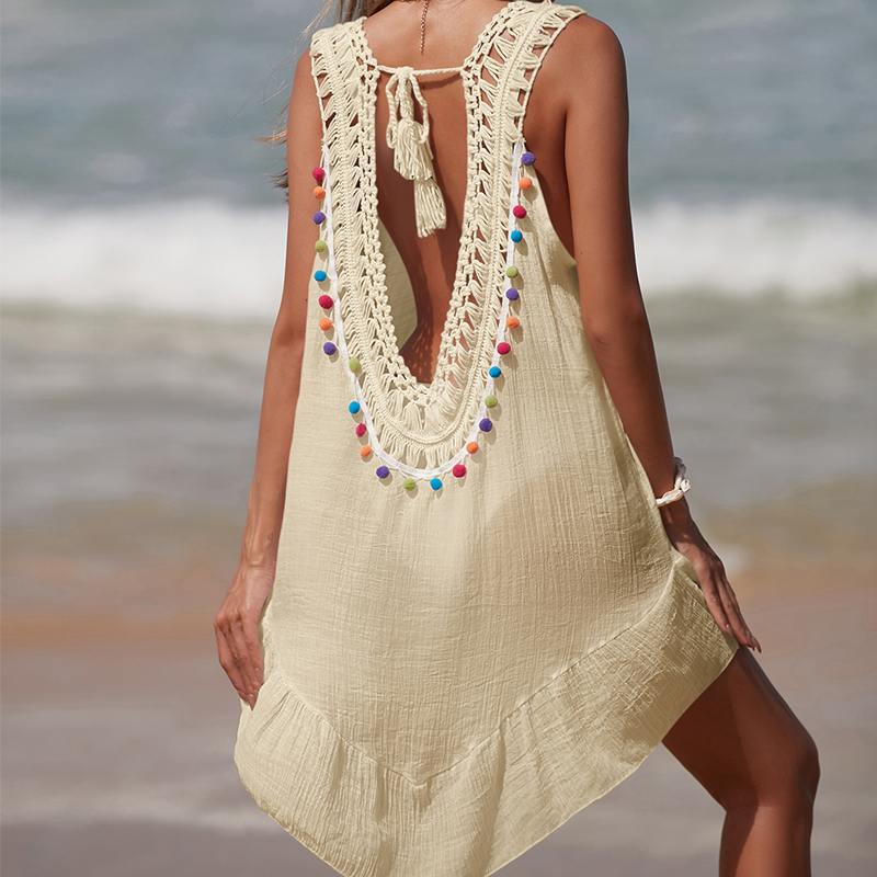 Women V-Neck Backless Hollow O - Summer Clothing Colors avis et prix