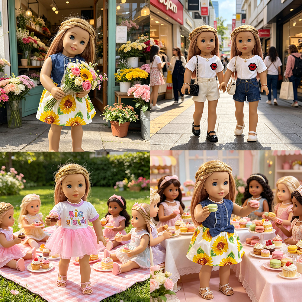 18 Inch Doll Girl Gentle and S - Summer Away Clothing avis et prix