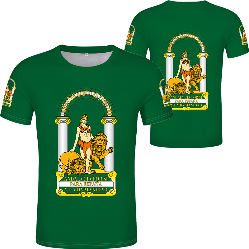 Andalusia Spain Flag Graphic T - Summer Clothing In Spanish avis et prix