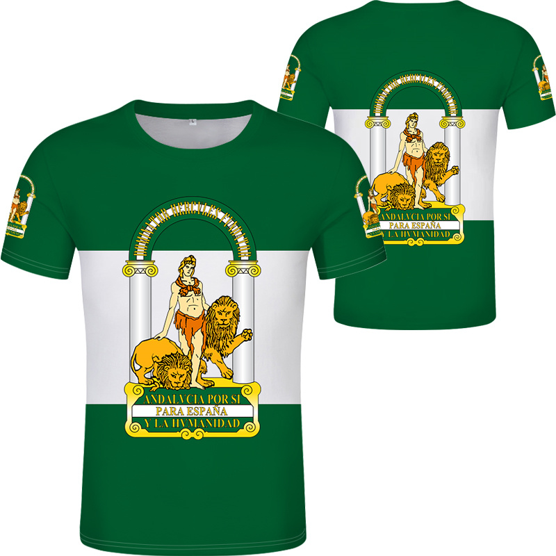 Andalusia Spain Flag Graphic T - Summer Clothing In Spanish avis et prix