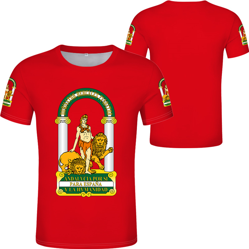 Andalusia Spain Flag Graphic T - Summer Clothing In Spanish avis et prix