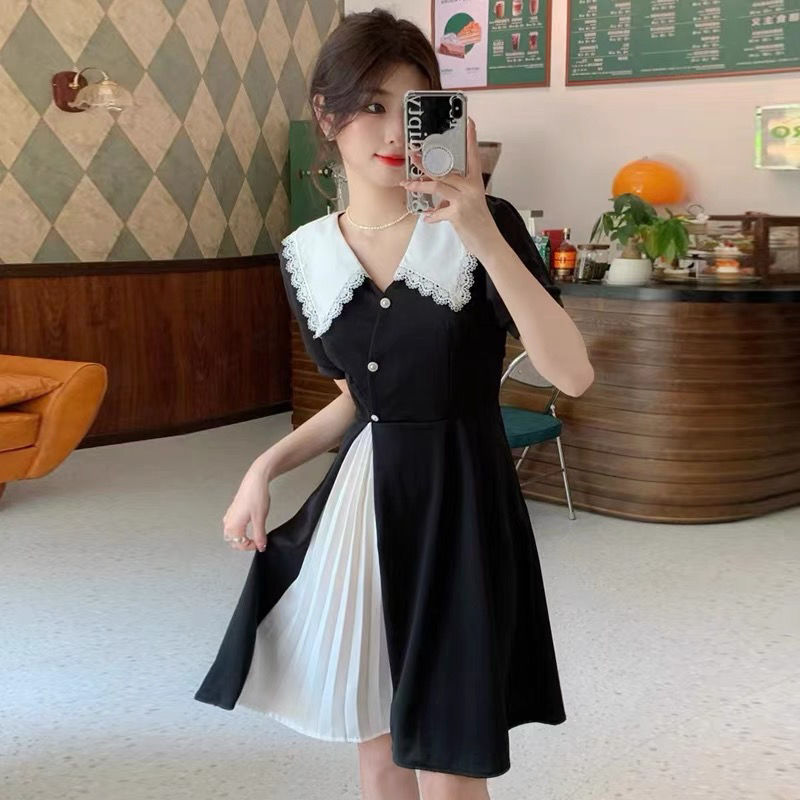 Black White Splicing Integrate - Summer Clothing Cheap avis et prix