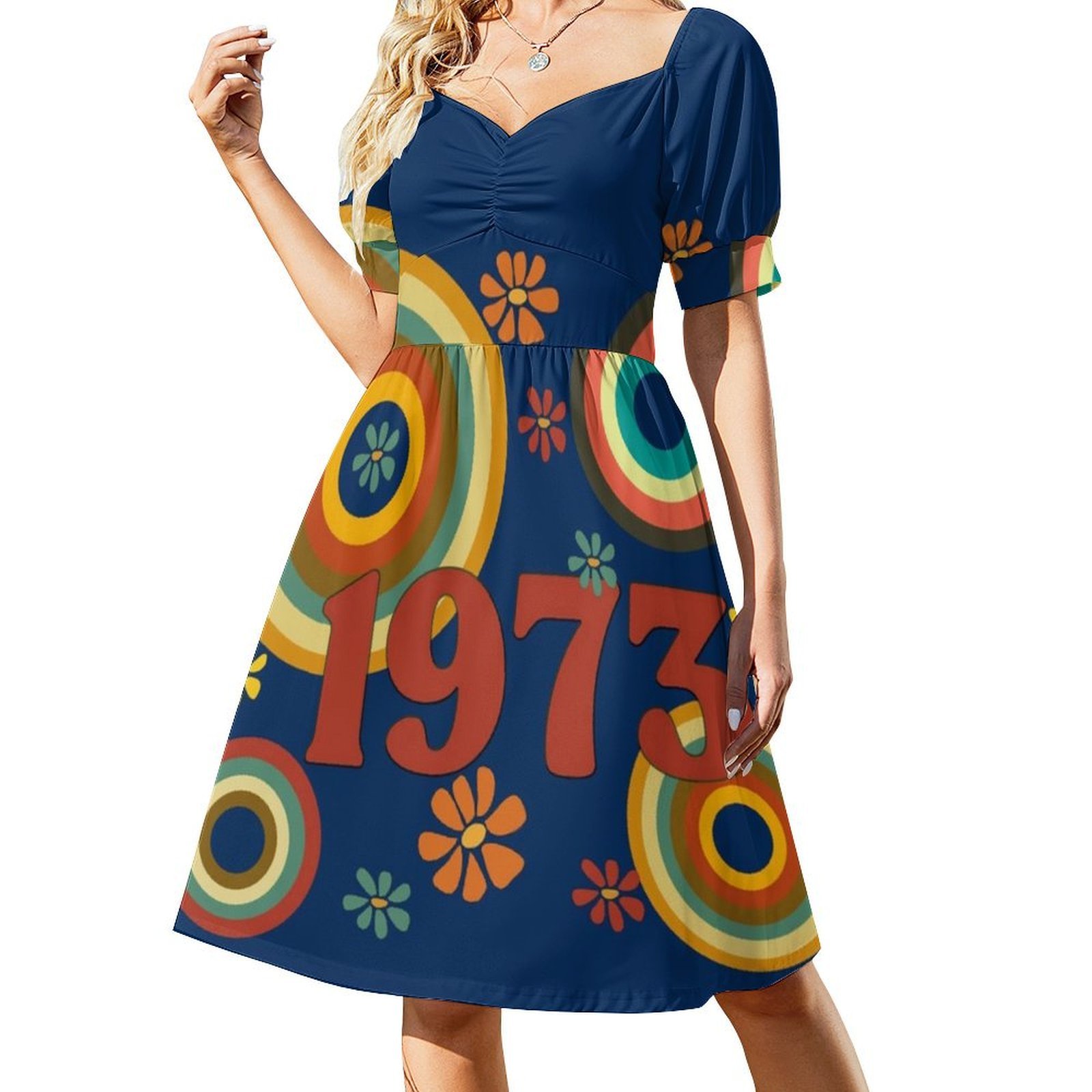 1973 Floral Smock Dress For Wo - Summer Clothing Vibes avis et prix