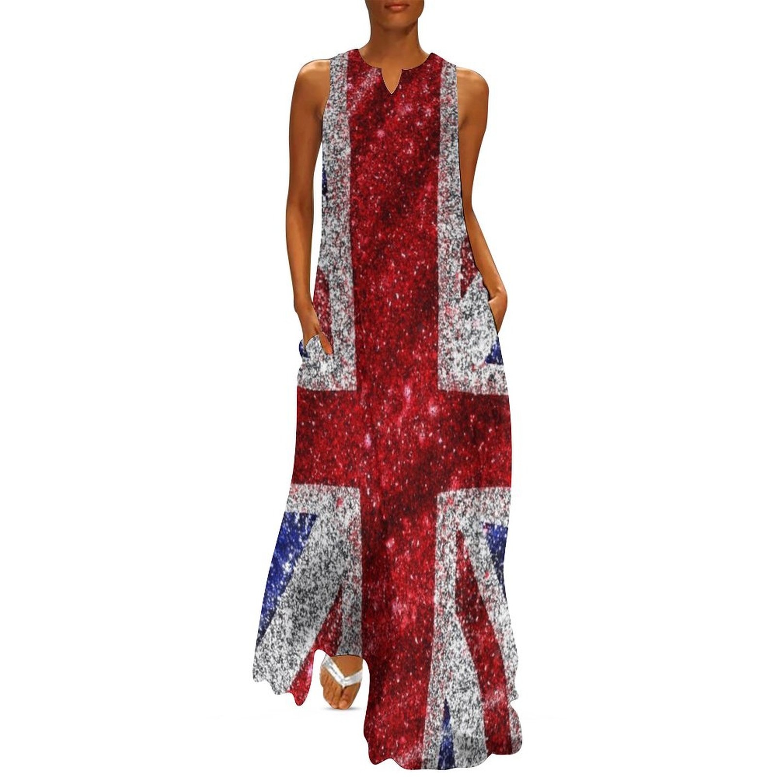 Faux Glitter Union Jack Flag U - Summer Clothing Women Uk avis et prix