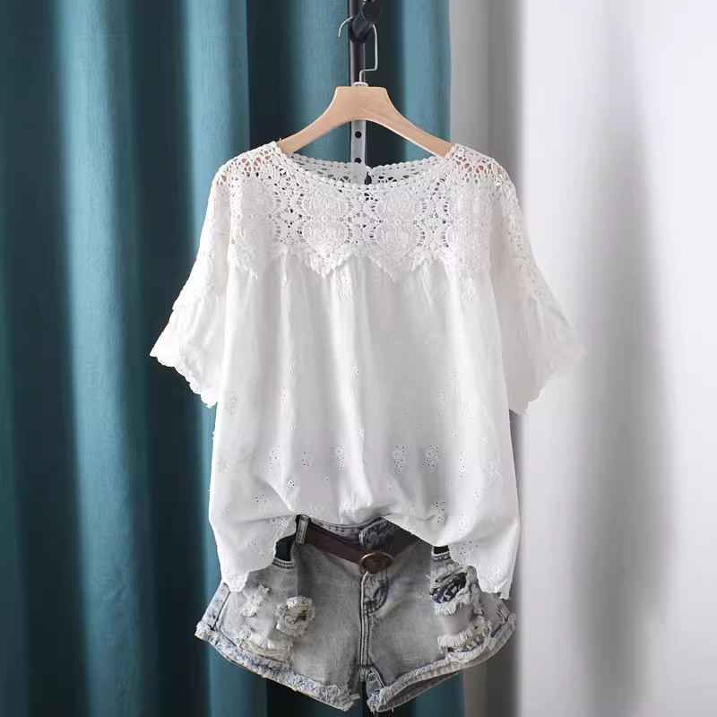 2026 Hollow Out Lace Patchwork - Japan Summer Clothing Women avis et prix
