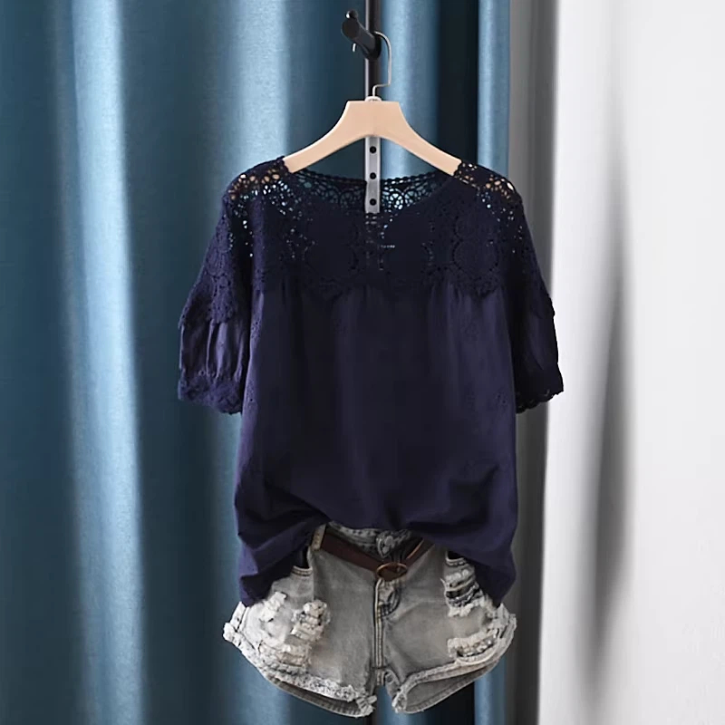 2026 Hollow Out Lace Patchwork - Japan Summer Clothing Women avis et prix