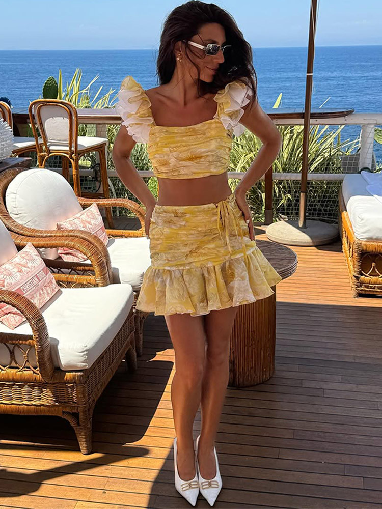 2025 New Pleated Short Top Spl - Summer Alt Clothing avis et prix