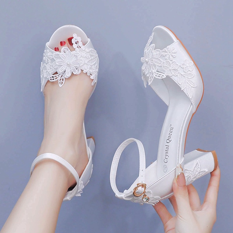 Women White Silk High Heels Su - Summer Clothing For Petite Women avis et prix