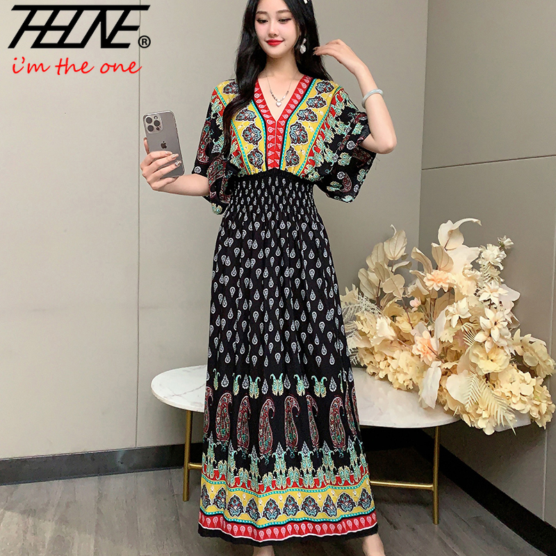 THHONE Women Dress Summer 2025 - Indian Summer Vintage Clothing avis et prix
