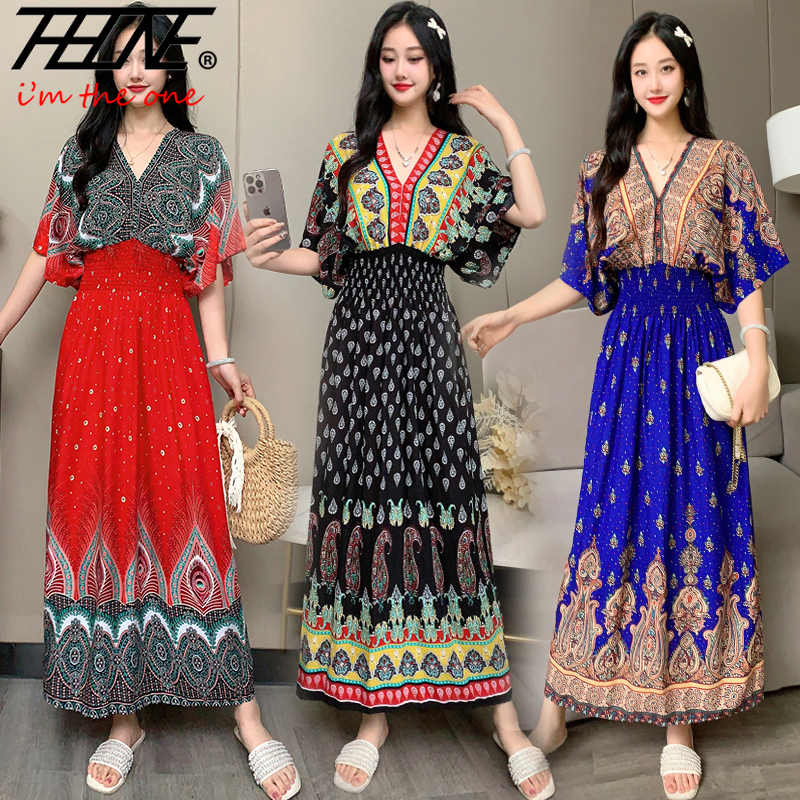 THHONE Women Dress Summer 2025 - Indian Summer Vintage Clothing avis et prix