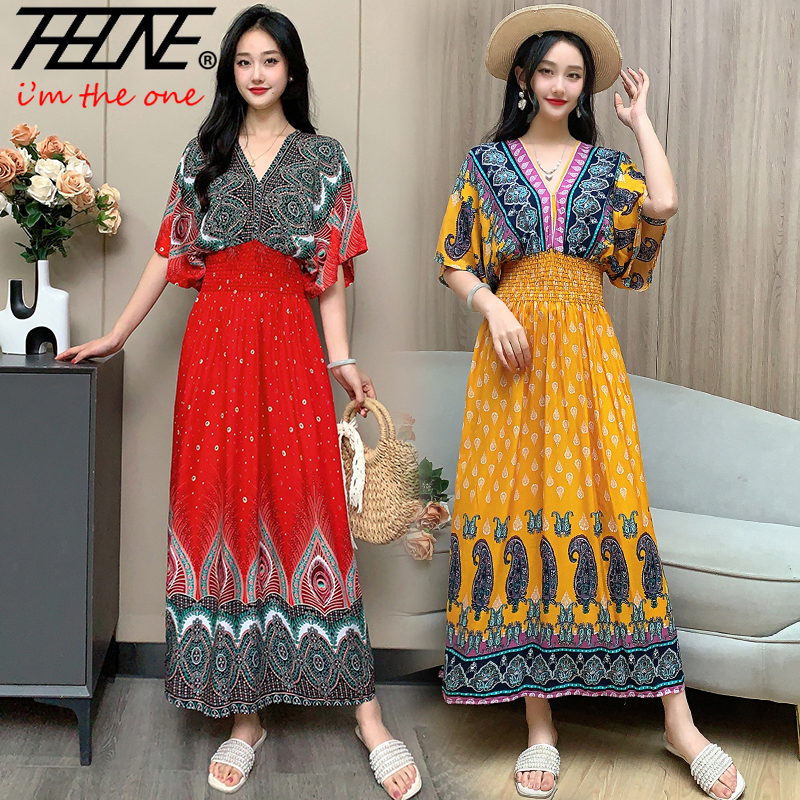 THHONE Women Dress Summer 2025 - Indian Summer Vintage Clothing avis et prix