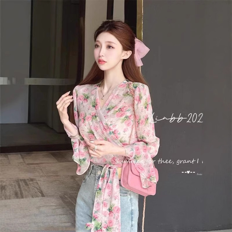 Fashionable Printed Bow Irregu - Japan Summer Clothing Women avis et prix