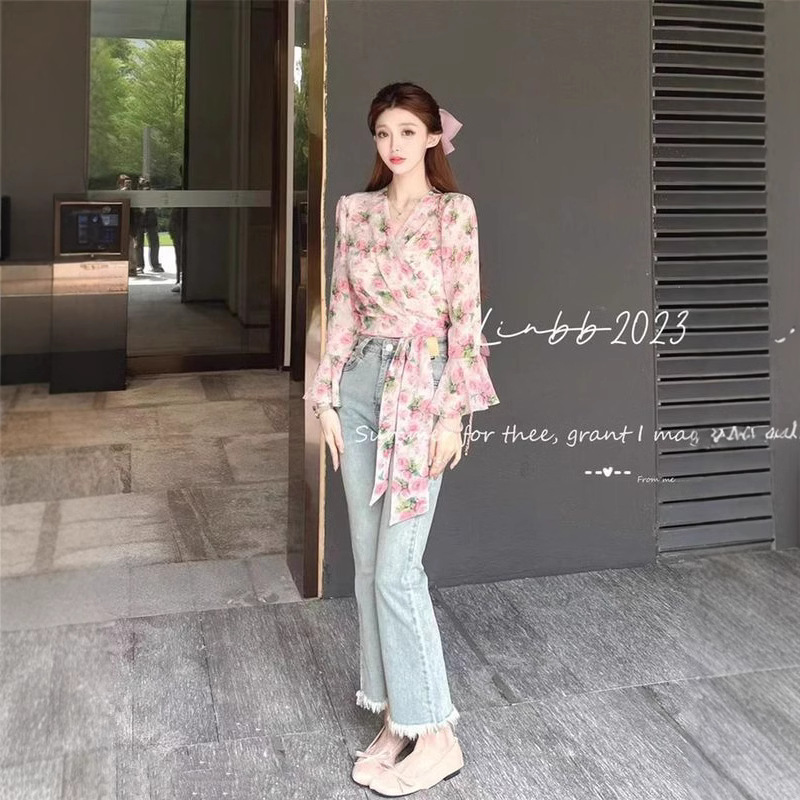 Fashionable Printed Bow Irregu - Japan Summer Clothing Women avis et prix