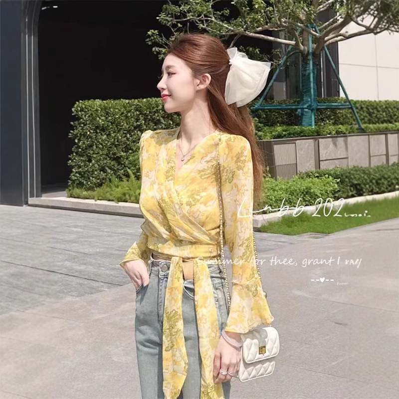 Fashionable Printed Bow Irregu - Japan Summer Clothing Women avis et prix