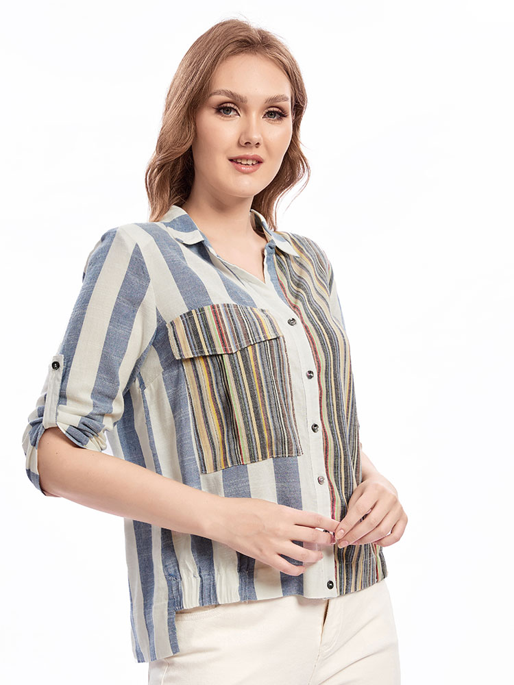 Womens plus size woven lapel s - Summer Clothing Colors avis et prix