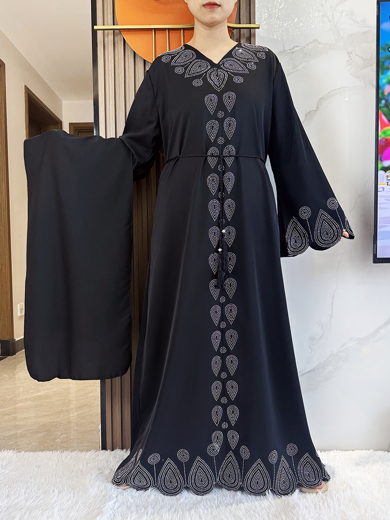 New 2024 Dubai Diamond Muslim  - Summer Clothing Hijab avis et prix