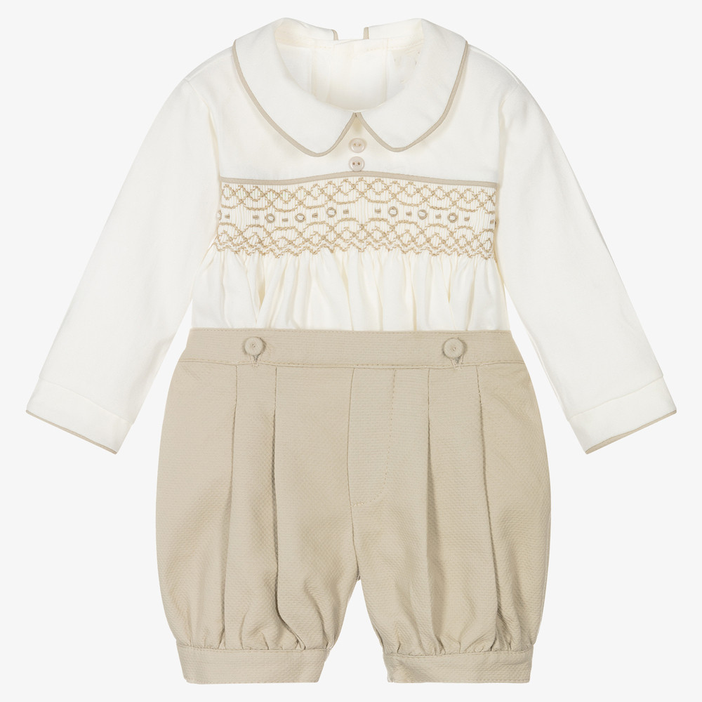 Spanish Baby Boy Hand-Smocked  - Summer Clothing In Spanish avis et prix
