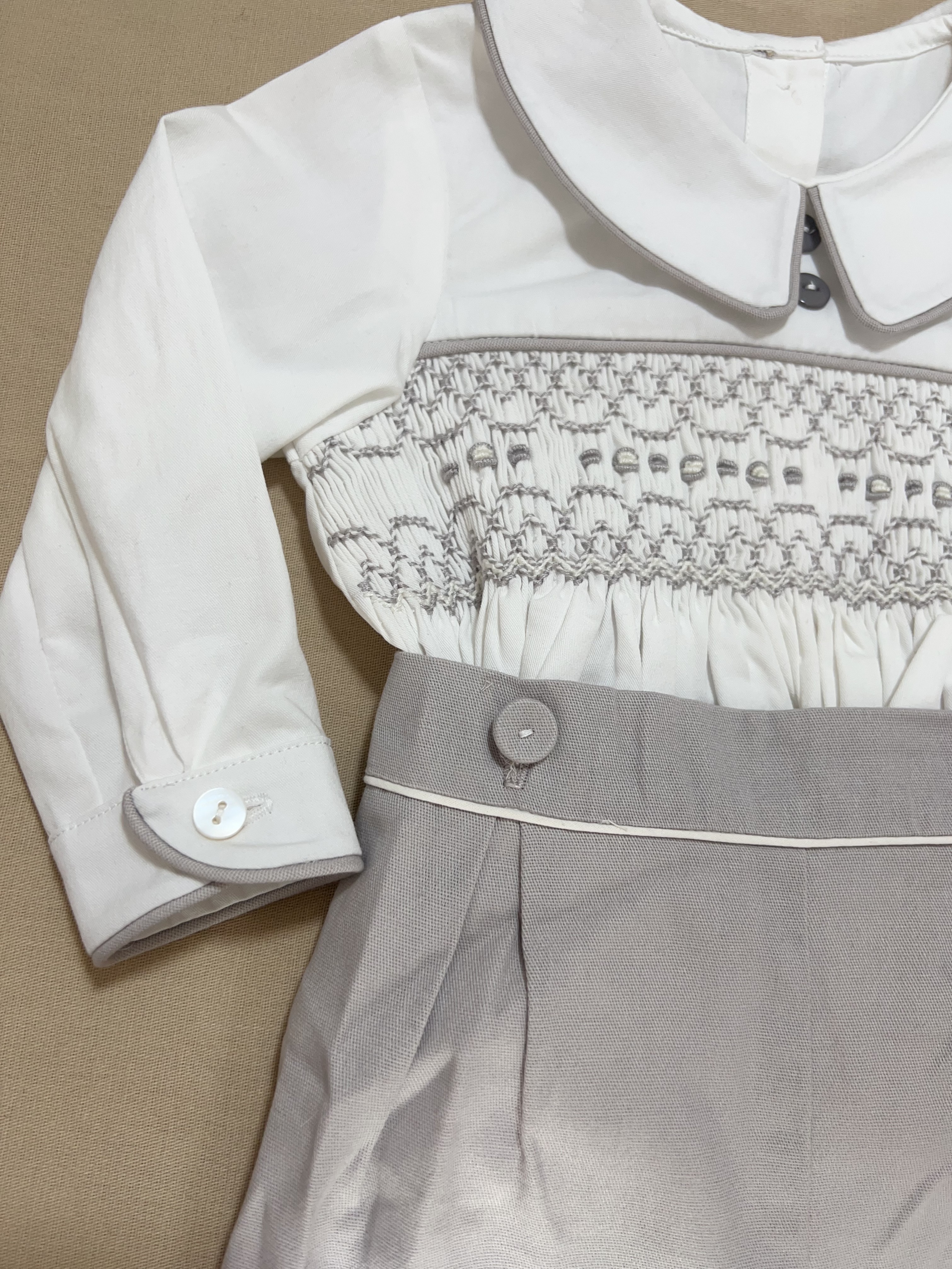 Spanish Baby Boy Hand-Smocked  - Summer Clothing In Spanish avis et prix