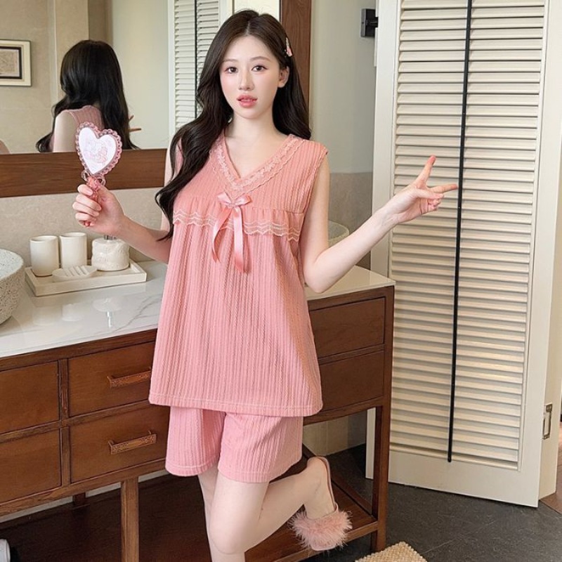 Plus Size Korean Sweet Pajamas - Summer Clothing For Petite Women avis et prix