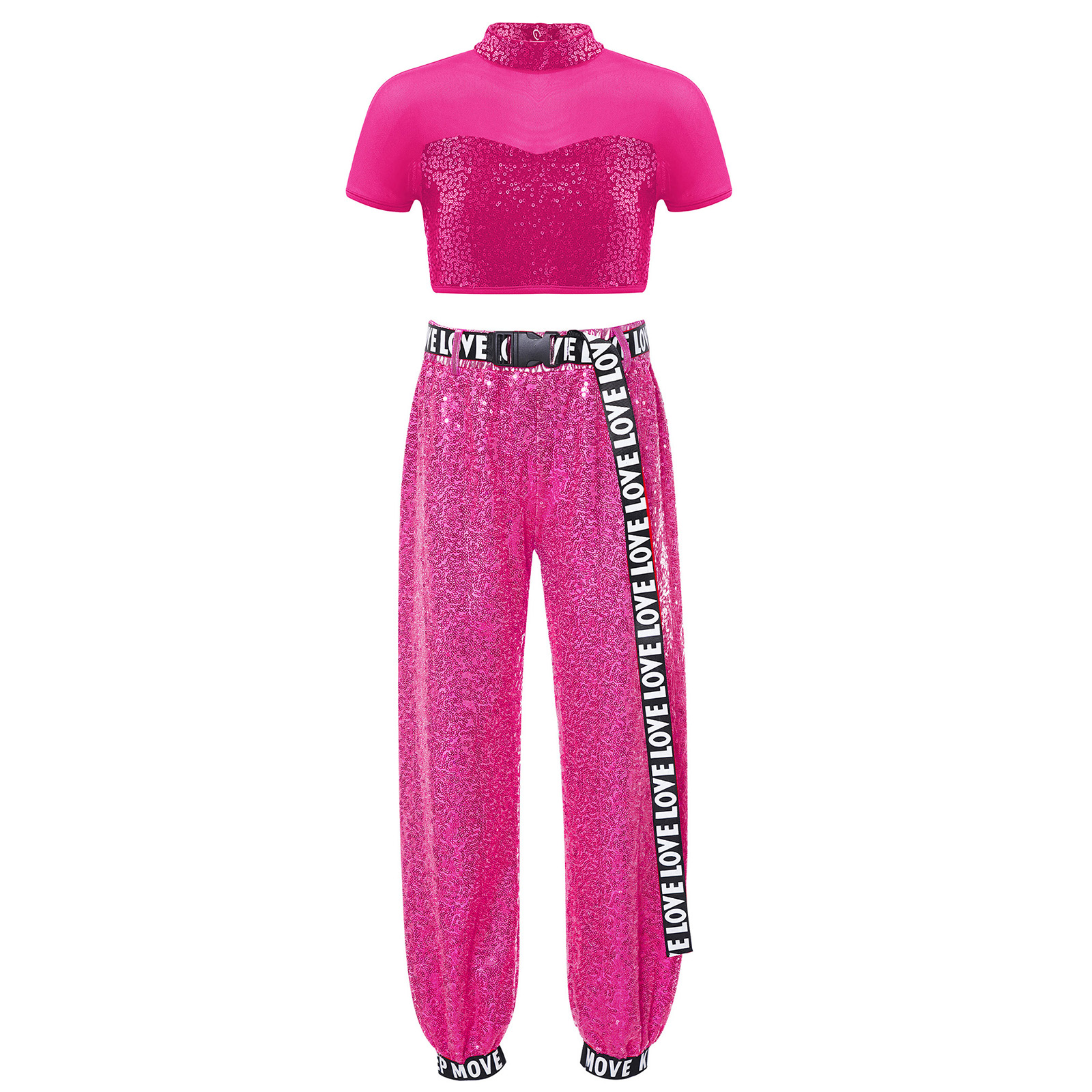 Children Shiny Sequins Dance C - Summer Clothing For Girls avis et prix