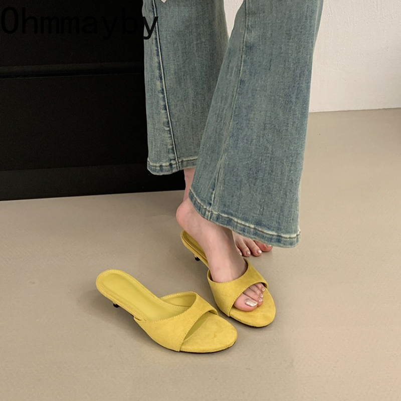 New Women Suede Slide Open Toe - Summer Clothing Beach avis et prix