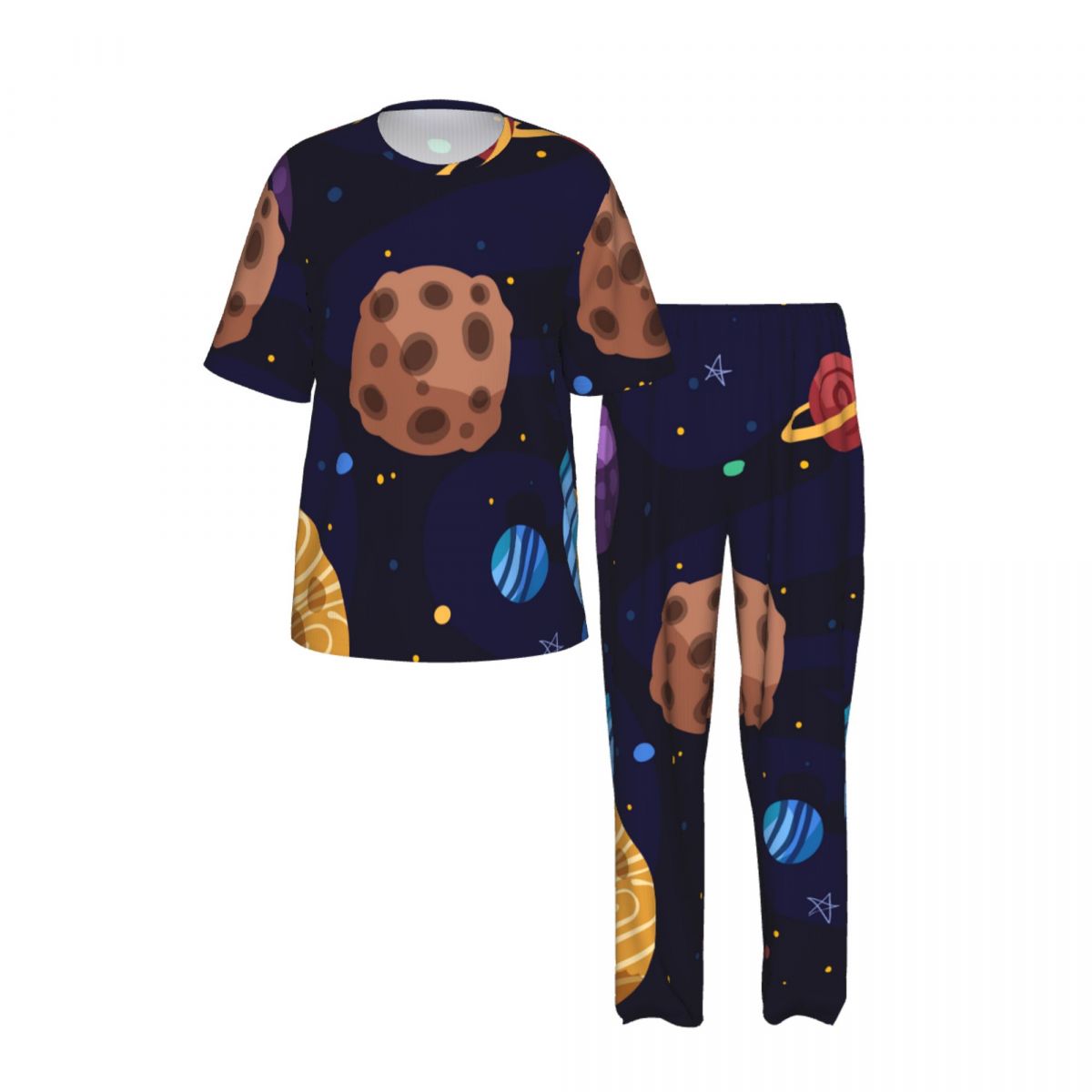 Men Pajamas Suit Short Sleeved - Summer Clothing Long Sleeve avis et prix