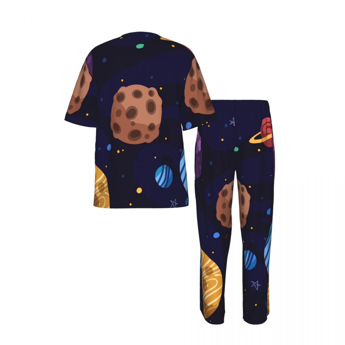 Men Pajamas Suit Short Sleeved - Summer Clothing Long Sleeve avis et prix
