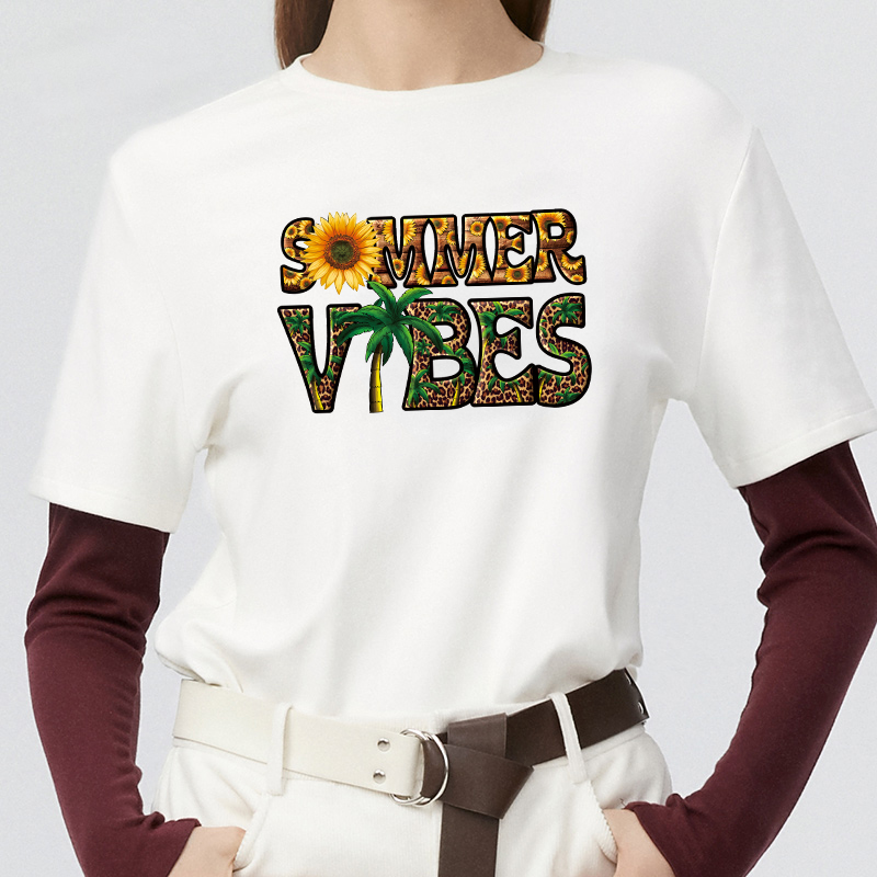 Summer Vibes Iron On Patches H - Summer Clothing Vibes avis et prix