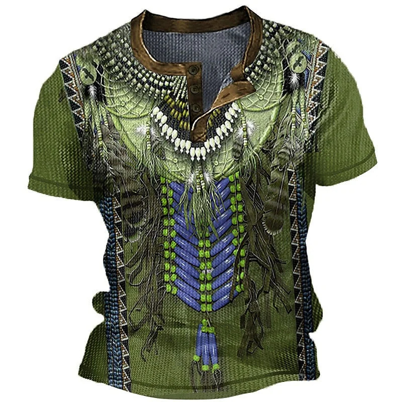 Indian Henley Shirts Ethnic St - Indian Summer Vintage Clothing avis et prix