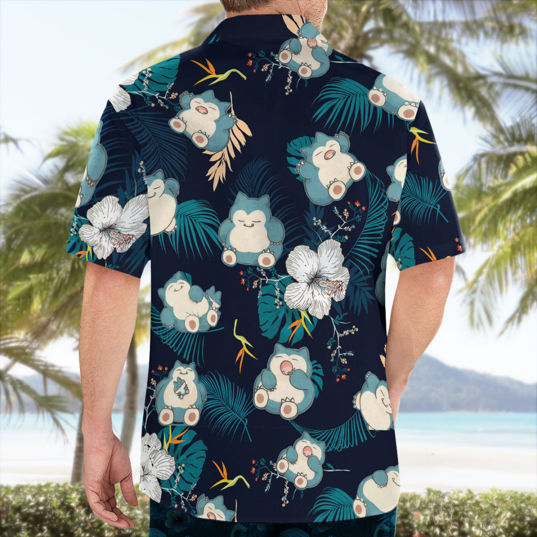 Snorlax Pokemon Hawaiian Shirt - Japan Summer Clothing Women avis et prix