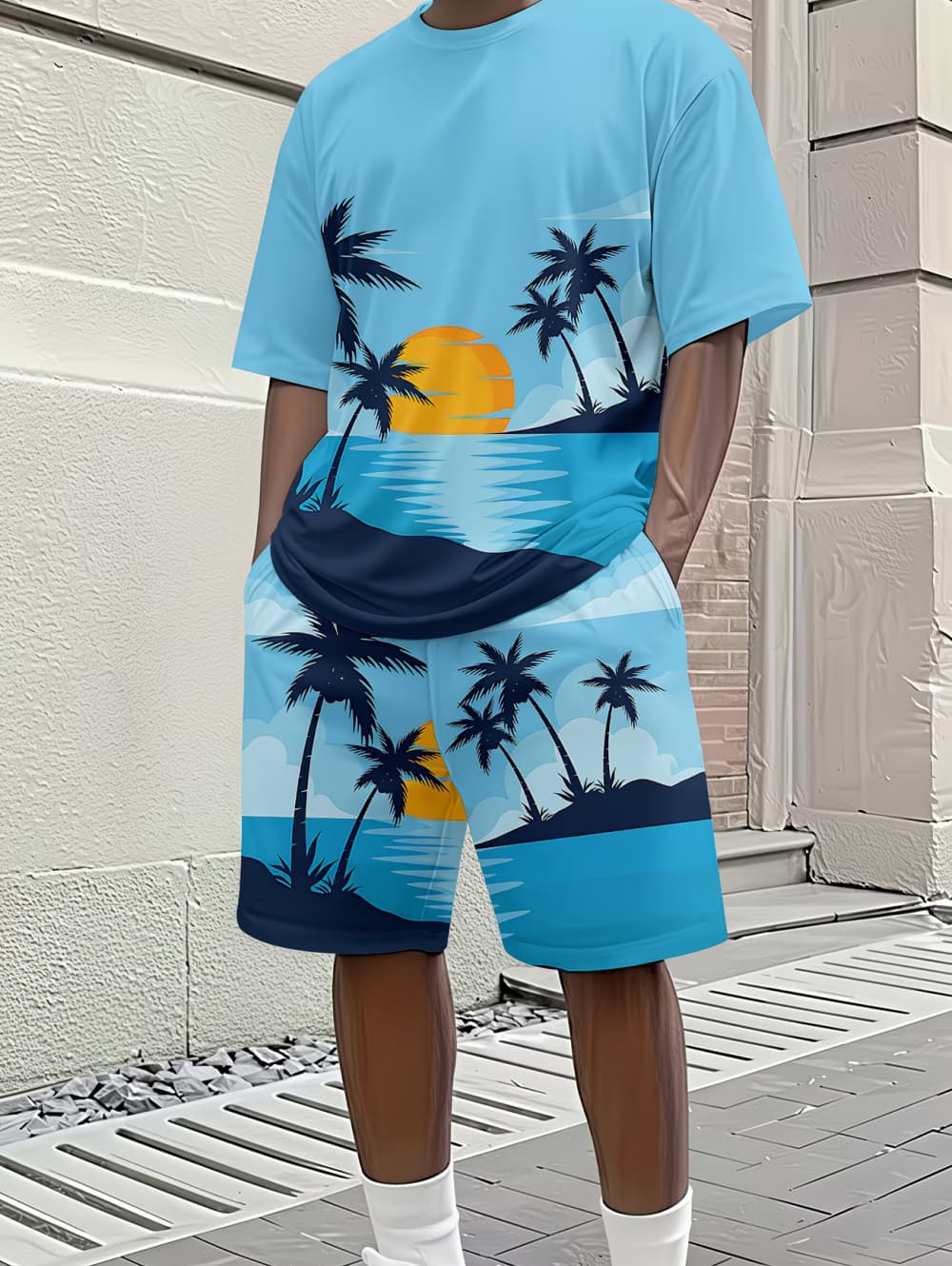 2026 Men's 2 Piece Set Hawaiia - Summer Outdoor Clothing avis et prix