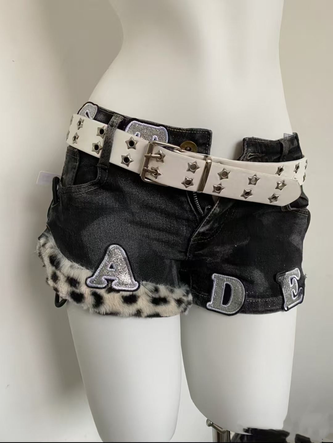 Y2k Embroidered Patch Denim Sh - Summer Clothing For Girls avis et prix