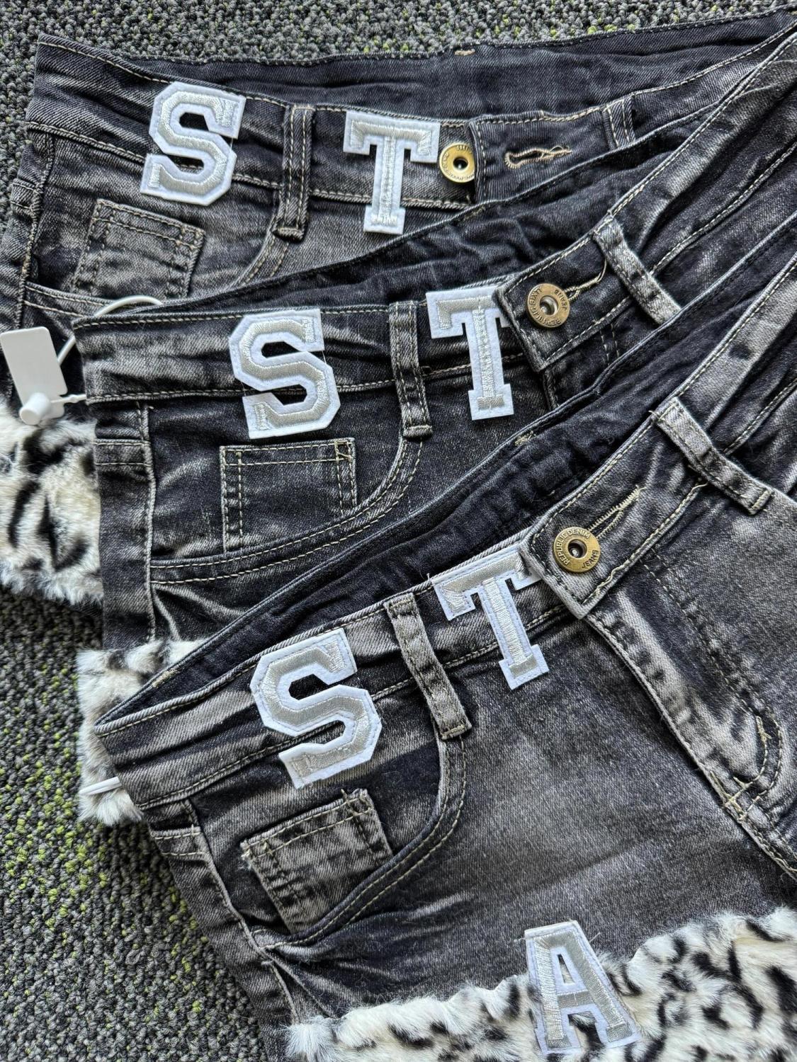 Y2k Embroidered Patch Denim Sh - Summer Clothing For Girls avis et prix