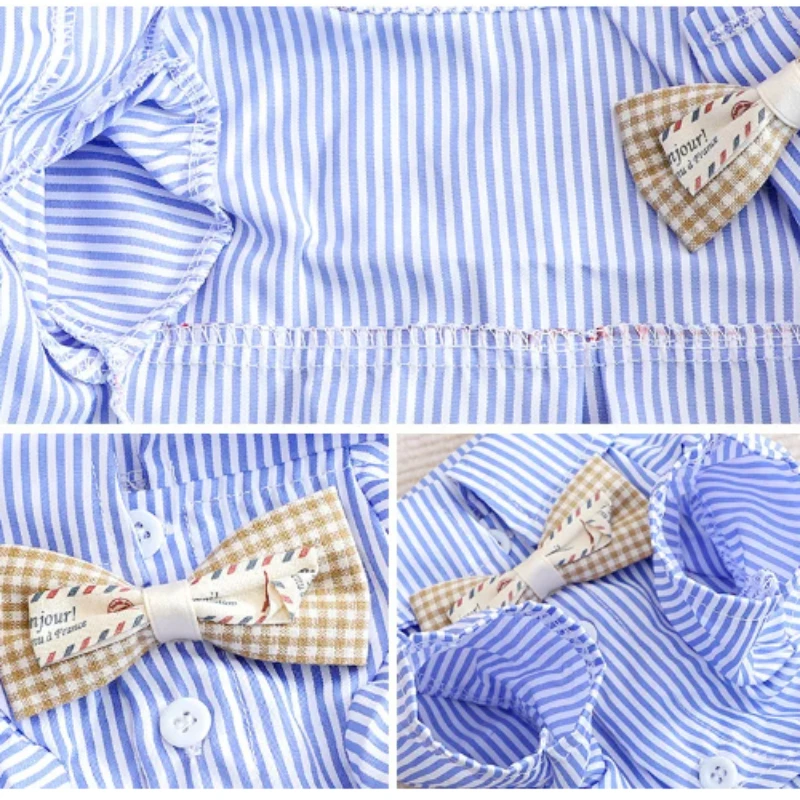 Pet Dog Clothes Bowknot Stripe - Summer Clothing Wholesale avis et prix