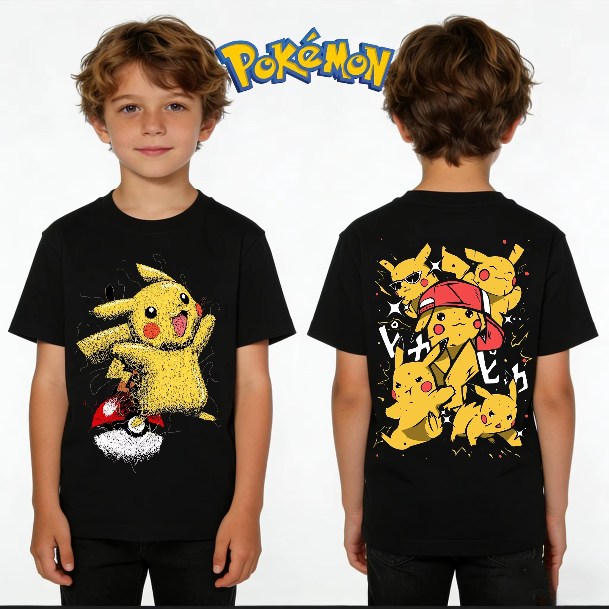 Pokémon Pikachu T-shirt Kids P - Summer Clothing Kids Boys avis et prix