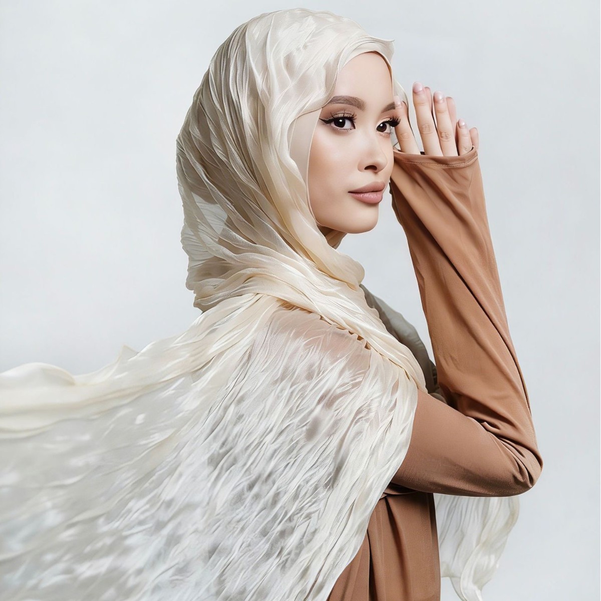 Elegant Wrinkled Hijab Muslim  - Summer Clothing Hijab avis et prix