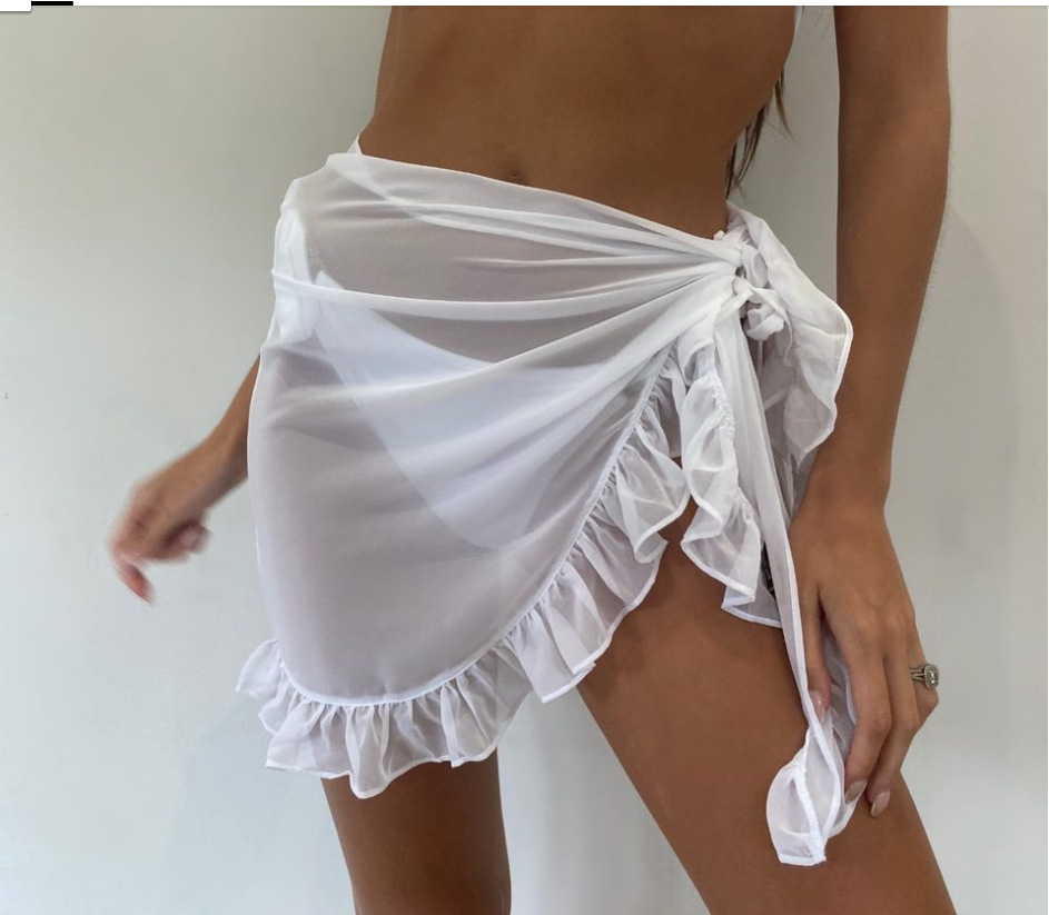 6 Colors Ruffle Bikini Cover U - Summer Clothing Colors avis et prix