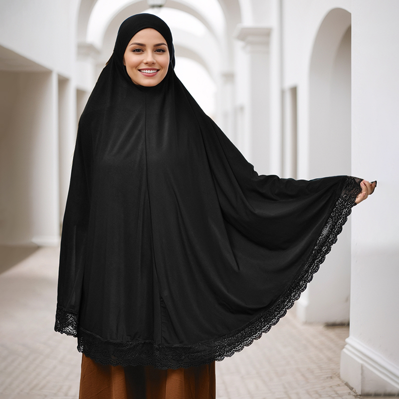 Muslim Abayas Full Cover Lace  - Summer Clothing Hijab avis et prix