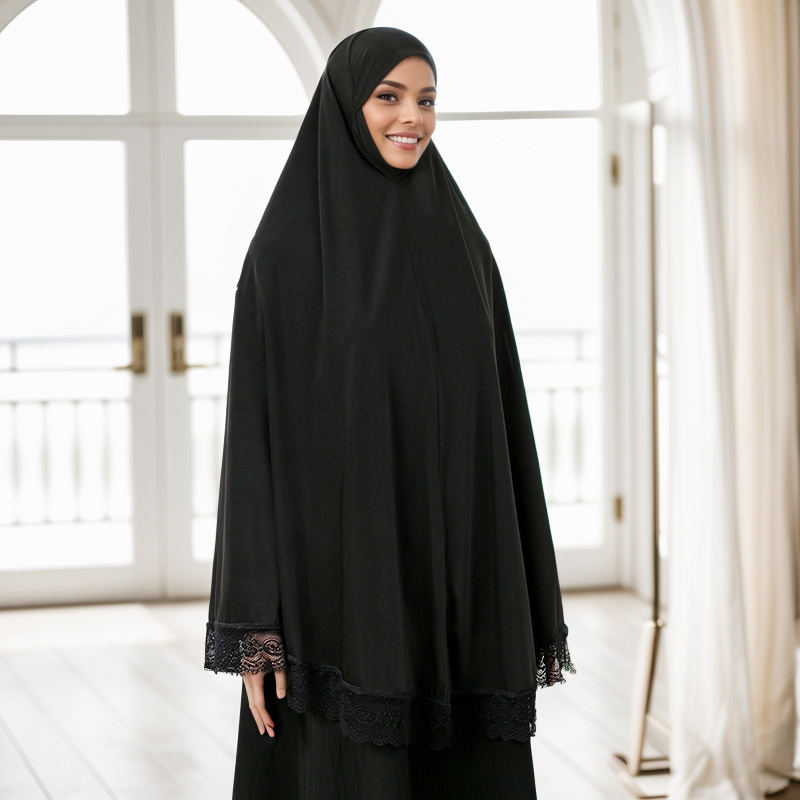 Muslim Abayas Full Cover Lace  - Summer Clothing Hijab avis et prix