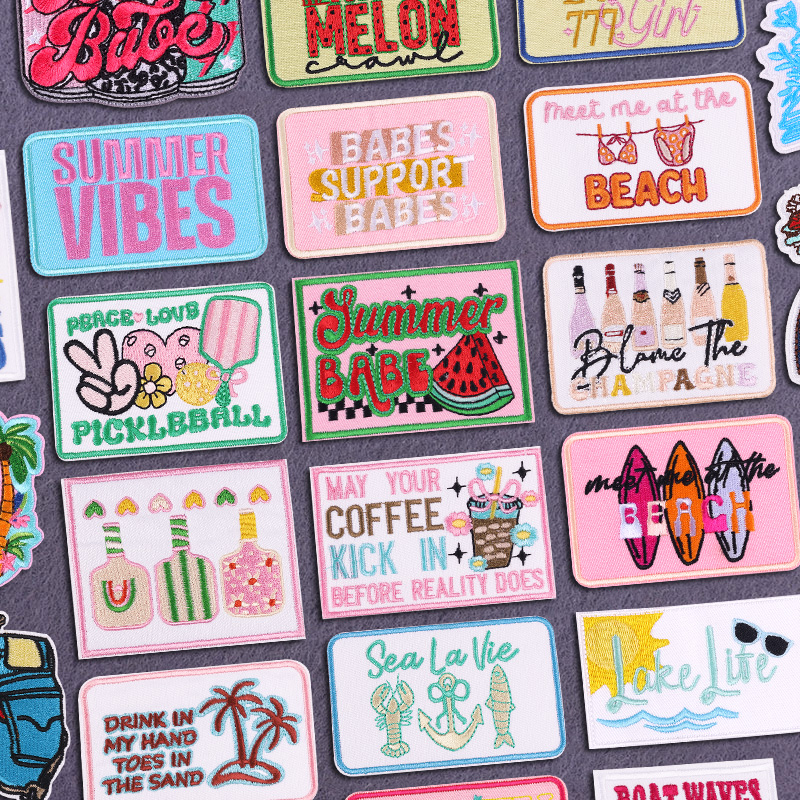 Summer Vibes Embroidered Patch - Summer Clothing Vibes avis et prix