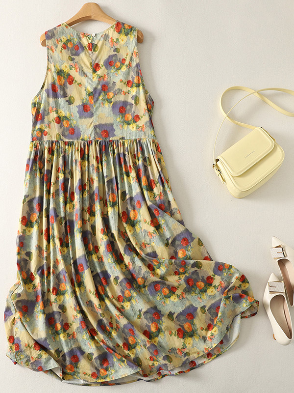 Summer Loose Floral Print Maxi - Summer Clothing Vibes avis et prix